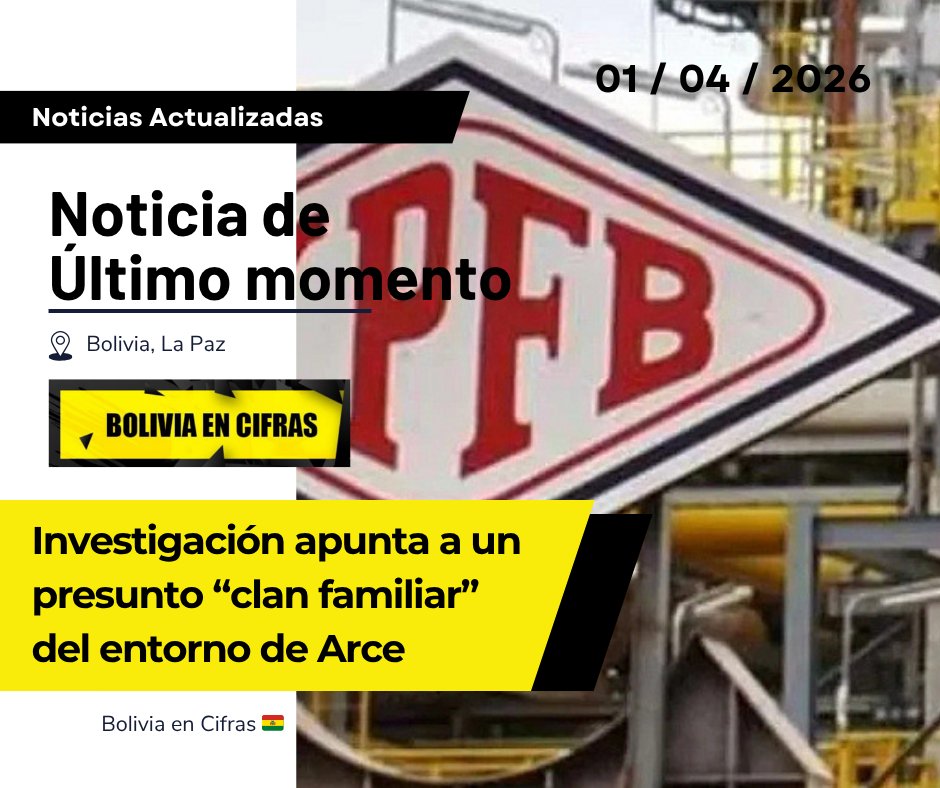 BoliviaEnCifras's tweet image. 🚨 Caso Botrading
⚠️ Denuncian posible “clan familiar”
👀 Allegados a Arce en cargos clave
⚖️ Piden profundizar investigación

#Bolivia #Botrading #Noticias