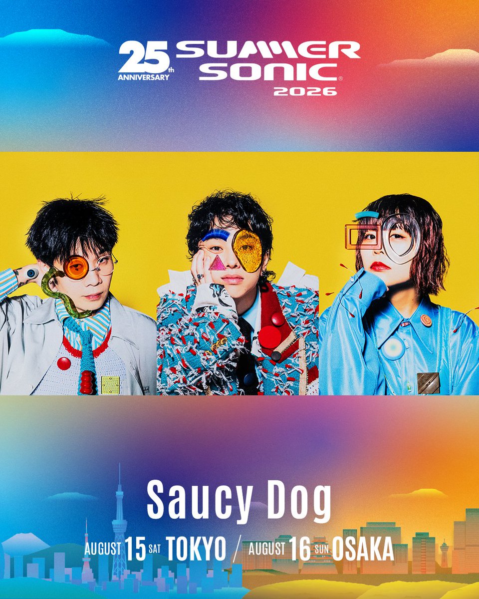 Saucy Dog tweet media