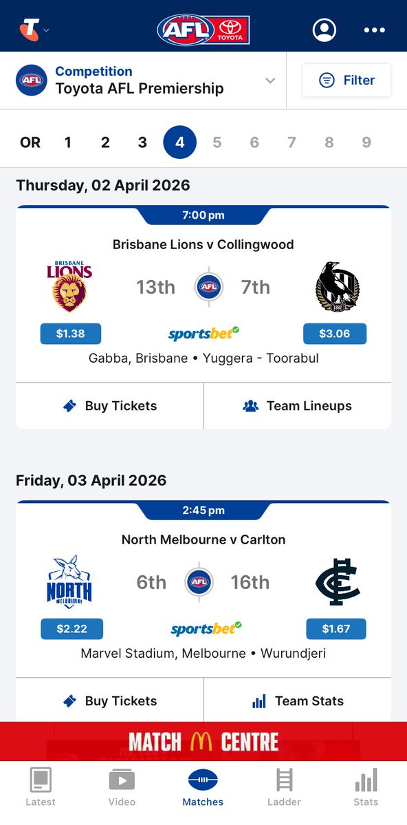 AFL Fans Association tweet media