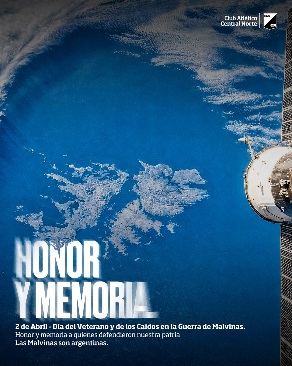 Honor y memoria a quienes defendieron nuestra patria.
En este 2 de abril, recordamos a los héroes de Malvinas. 
Las Malvinas son argentinas 🇦🇷

#VamosCentral ⚫️⚪️⚫