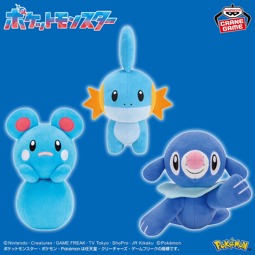 激レア！ ポケモン アチャモ ルリリ ぬいぐるみ セット ミズゴロウ #ルリリ #アシマリ のぬいぐるみ💙／ ブルーイメージの