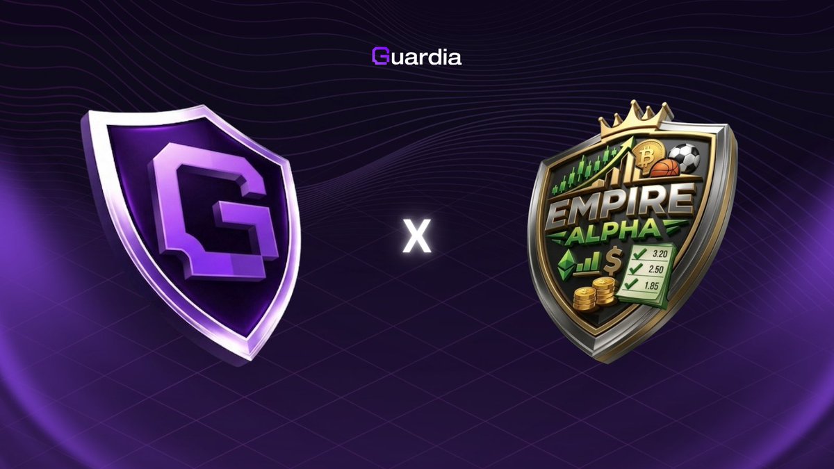 Guardia x <a href="/EmpireAlphaHQ/">Empire Alpha</a> 🛡️

We're partnering with Empire Alpha to bring real security to the Solana ecosystem.   

Guardia is built to protect every community and user from wallet drains, malicious links, and the silent threats that cost the space millions every day.