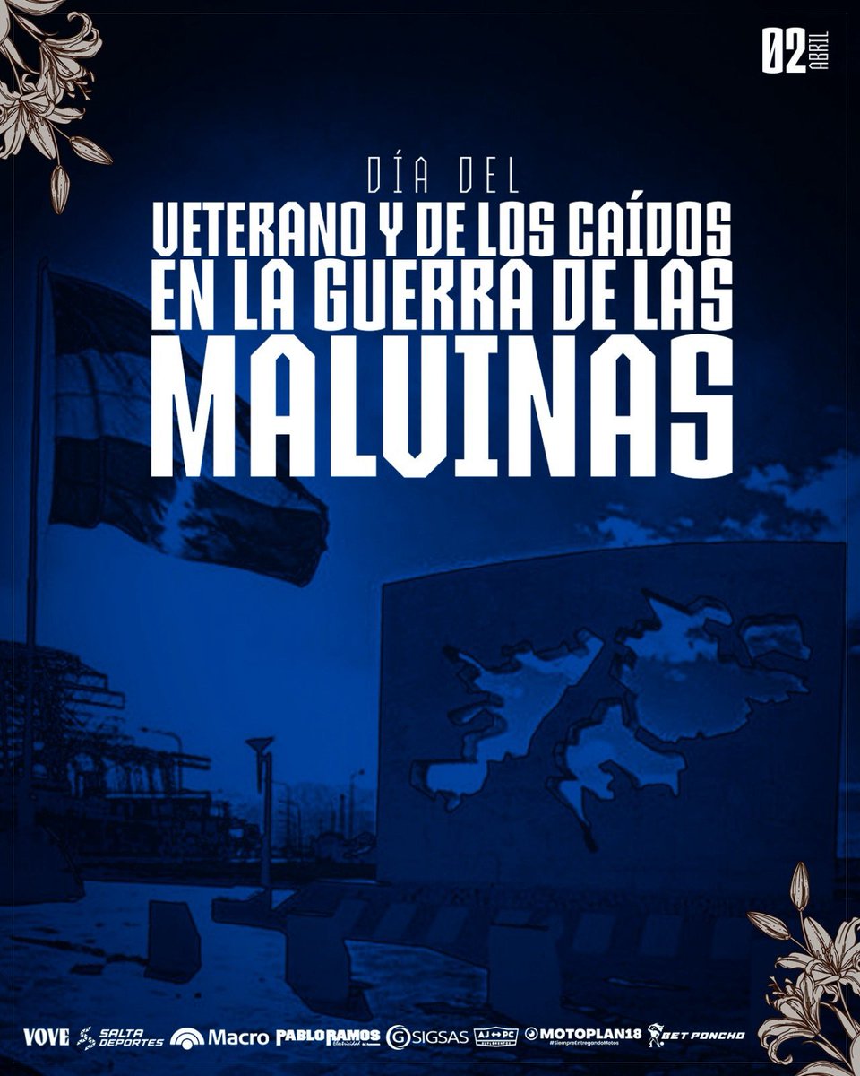 CJAOficial's tweet photo. 𝐇𝐨𝐧𝐨𝐫 𝐲 𝐌𝐞𝐦𝐨𝐫𝐢𝐚 🇦🇷

Desde el Centro Juventud Antoniana rendimos homenaje a los héroes de la Guerra de Malvinas, a quienes defendieron nuestra patria con valentía, compromiso y amor por los colores. https://t.co/xEnRJgmVUh