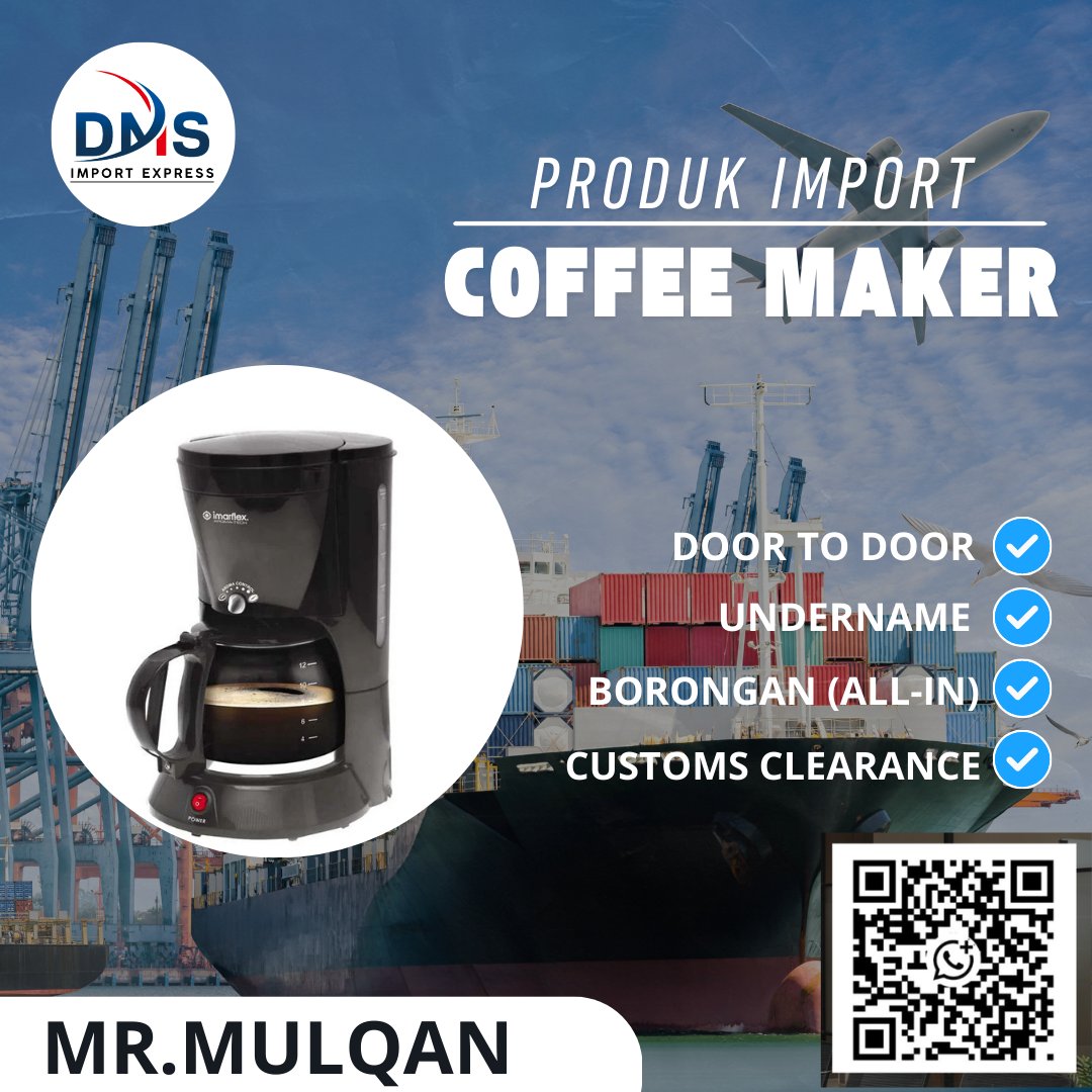 dms_import01's tweet photo. Import Mesin Kopi Jadi Lebih Mudah Bersama DMS Import Express! ☕️📦

Layanan Unggulan:

Door to Door Service
Undername &amp; Customs Clearance
Harga Kompetitif &amp; Transparan

Siap kirim sekarang? Chat kami:
📲 WA: 082342655420 (Mr. Mulqan)

#DMSImportExpress #JasaImport #jasaimport https://t.co/XLRr4ctdQT