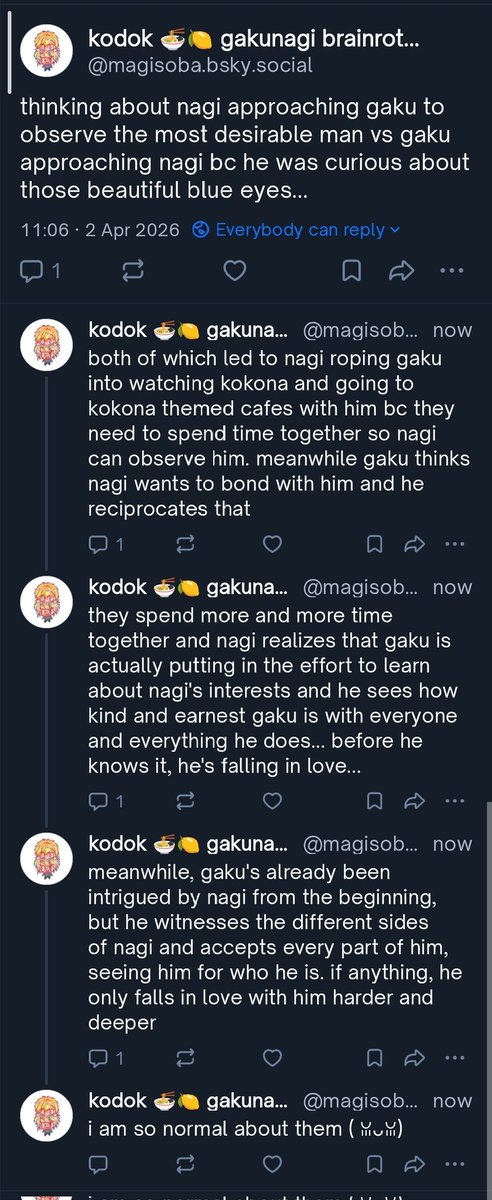kodok loves gakunagi (busy) tweet media