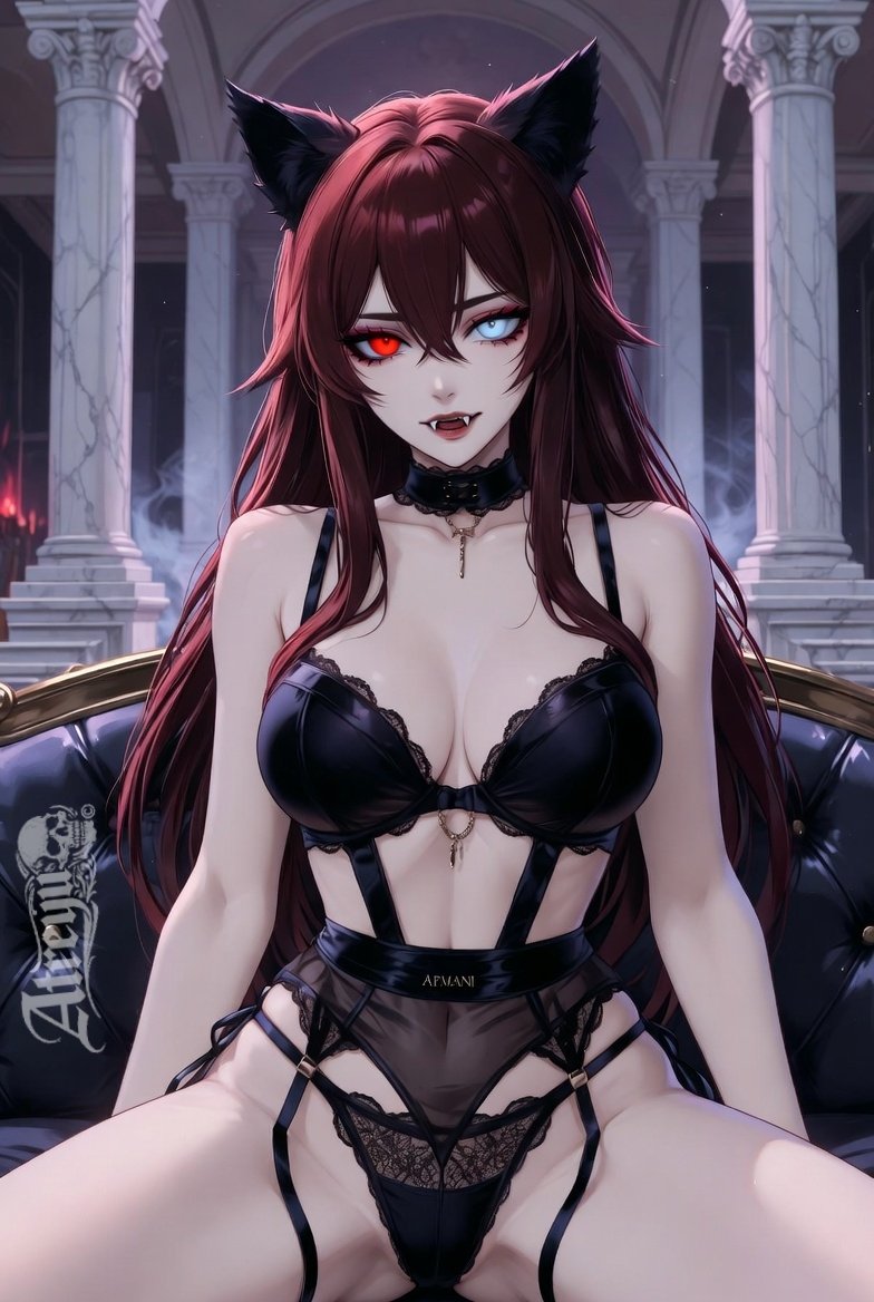 On her throne of marble and sin, she doesn’t ask for obedience… she commands it.
Knees apart, eyes locked, fangs ready to claim what’s hers.
One look and you’re already on your knees, darling~
Who’s brave enough to approach the Queen tonight? 😈
#VampireQueen #CatGoddess #NuGoth