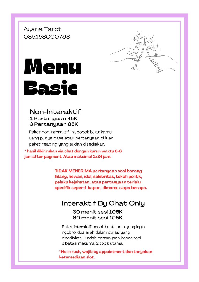 Ayana ✨️ jasa tarot | WA 👇 tweet media