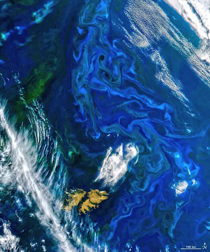 Parece una pintura histórica de museo, pero son las Islas Malvinas desde el espacio

Argentinas, carajo 🇦🇷