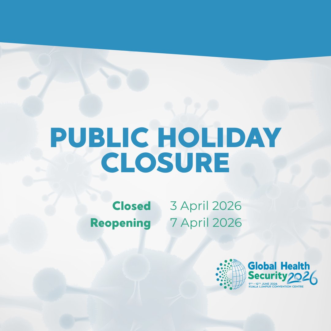 Global Health Security 2026 (9 June - 12 June) tweet media
