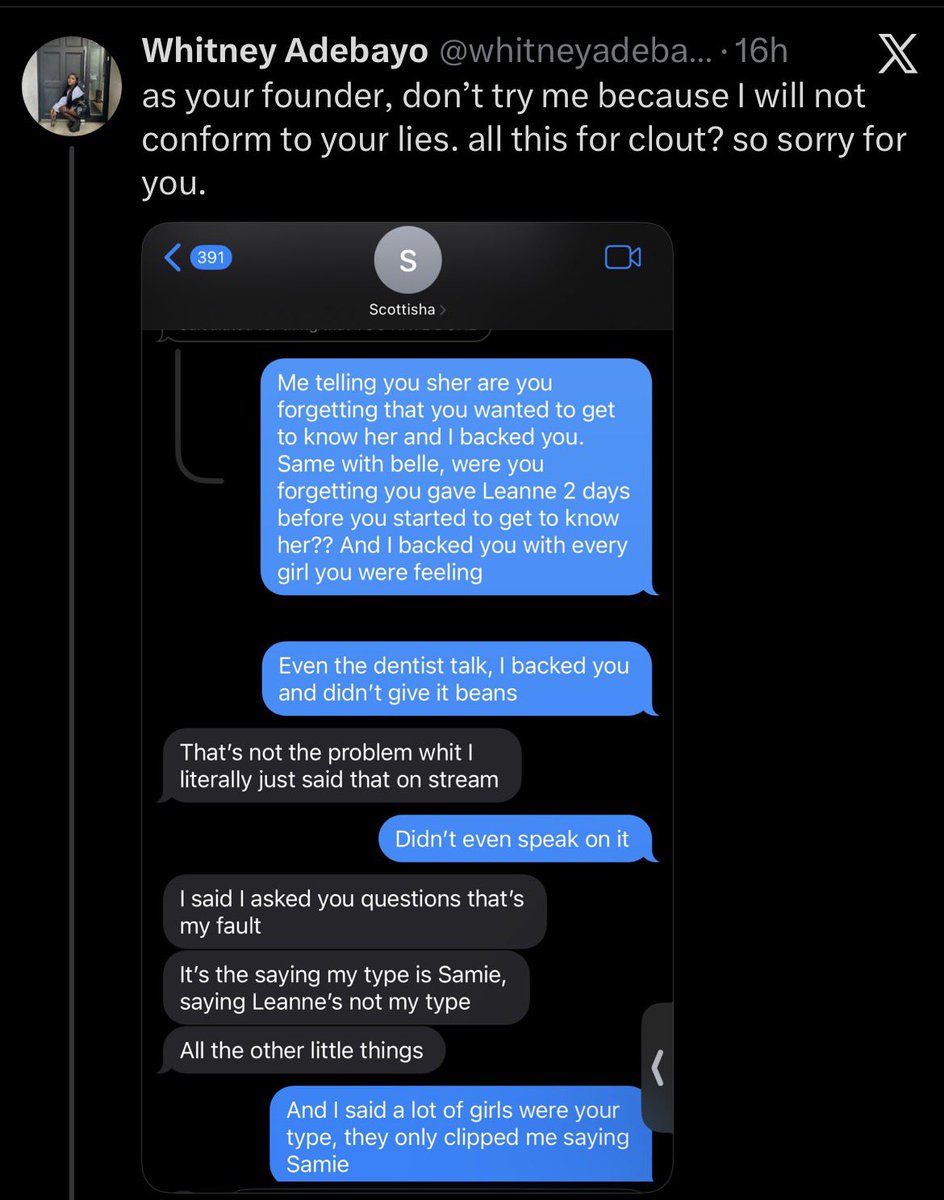 Whitney is saying, as you “founder,” like a gag, you found nothing on Scott, you witch. The only thing you, Ikoduru Christopher Columbus, you found is a racist mf who you paid his bills for two years
#loveislandallstars #loveisland #loveislanduk #whitney