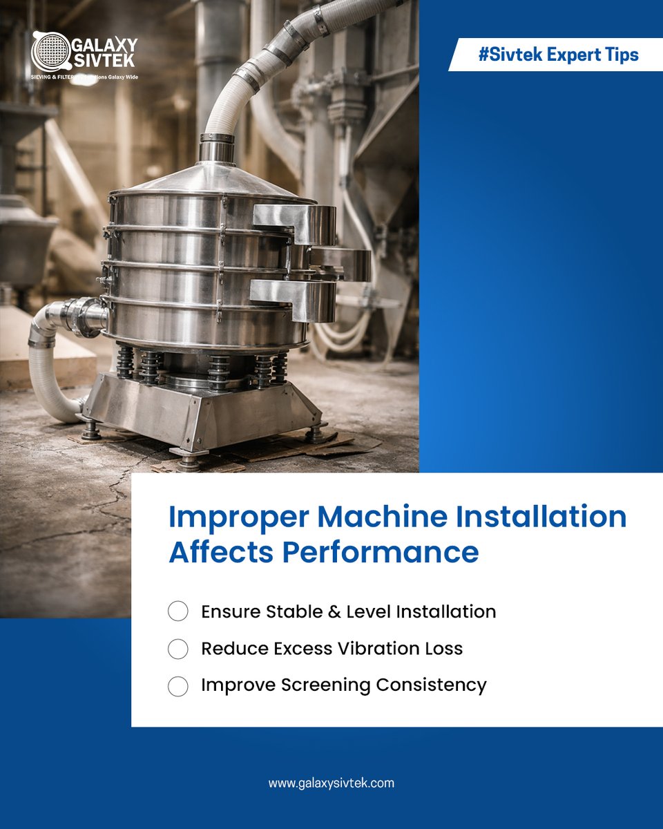 Machine performance doesn’t depend only on design — installation plays a key role too. An uneven or unstable base can affect vibration movement and reduce screening efficiency.

Ensuring proper installation helps maintain consistent performance and extends machine life.