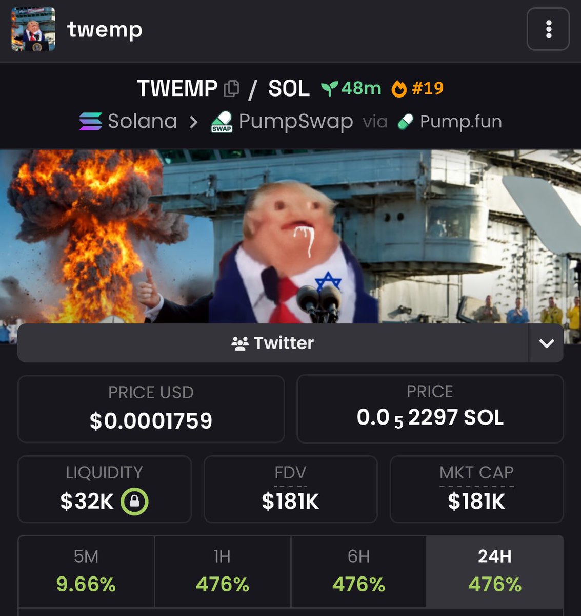 3X up from my call on $TWEMP 🕊️
Sending higherrr….