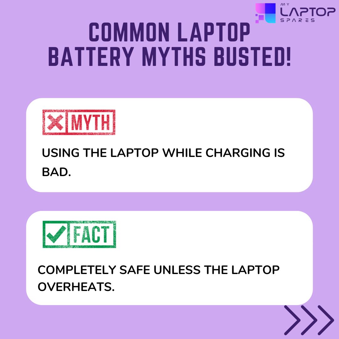 mylaptopspare's tweet image. Laptop battery myths = officially busted 🔋❌

#LaptopBattery #TechMyths #BatteryCare #LaptopTips #TechFacts #BatteryLife #DigitalAwareness #LaptopUsers #GadgetCare #TechEducation #mylaptopspares
