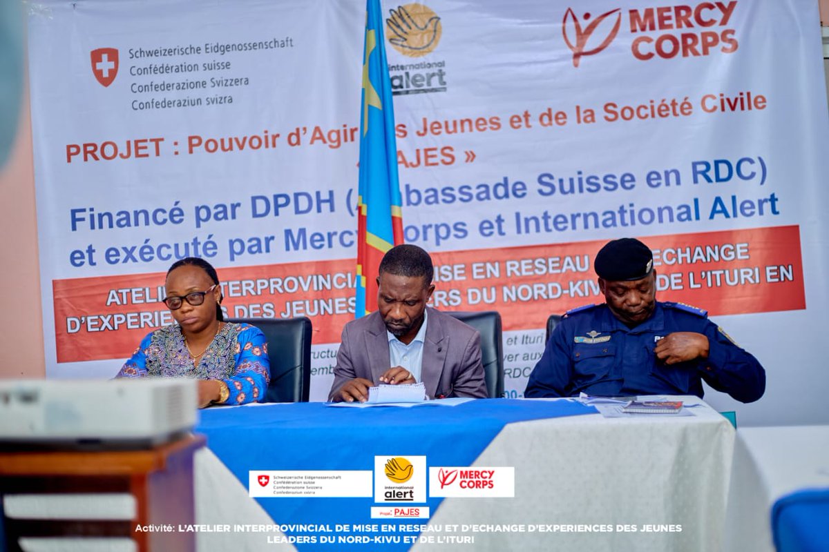 JeannotMolisho9's tweet photo. 27 au 28 février 2026 à BENI/Nord-kivu notr participation à un atelier de mise en place d'un réseau entre les jeunes leaders de l'Ituri et du Nord-kivu pour la paix et cohésion sociale dans le cadre de la RÉSOLUTION 2250 des @ONU_fr https://t.co/q4wUUHvJSy