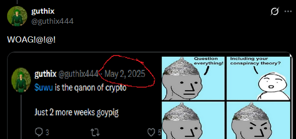 Likewise, my uwu tweet caused it to dump 20%

But it could have been a coincidence

TG In bio