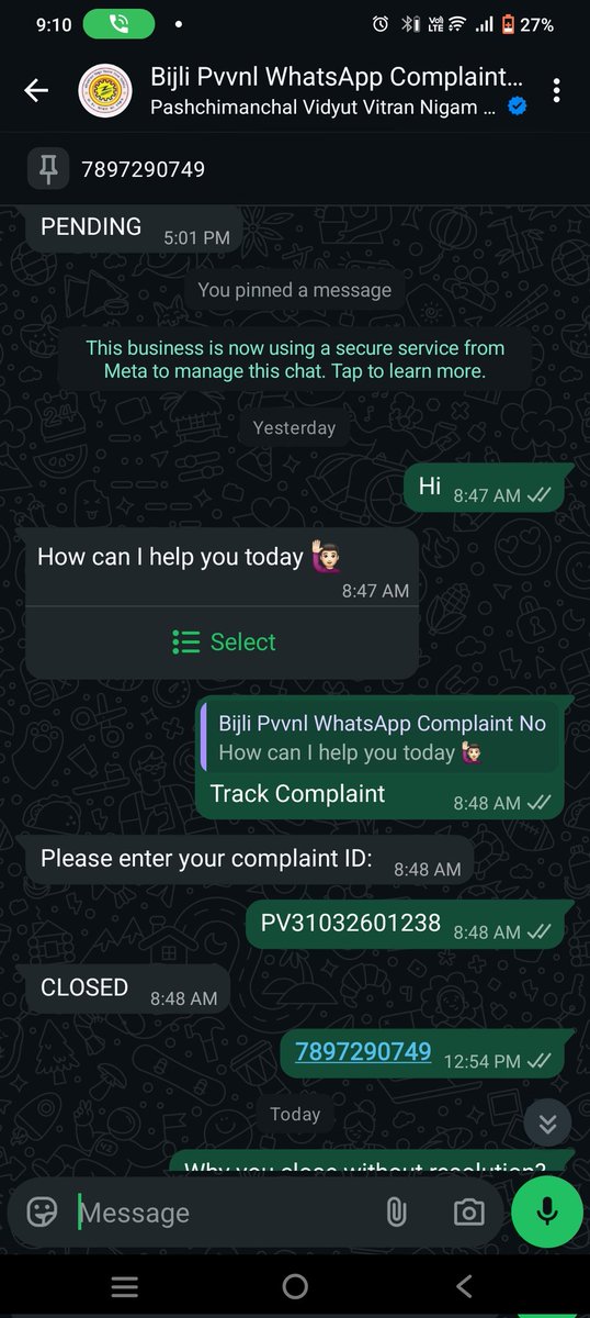 himanshuaapn's tweet photo. @pvvnlghaziabad don't give excuses 
Why you close my complaint without resolution
@UPPCLLKO is this customer service you provided?
Still my issue is not resolved
How many reminders need?
@myogioffice @myogiadityanath @dm_ghaziabad @AKSharmaOffice @UPGovt @PVVNLHQ @1912PVVNL @ANI https://t.co/WG2OfyVrr5