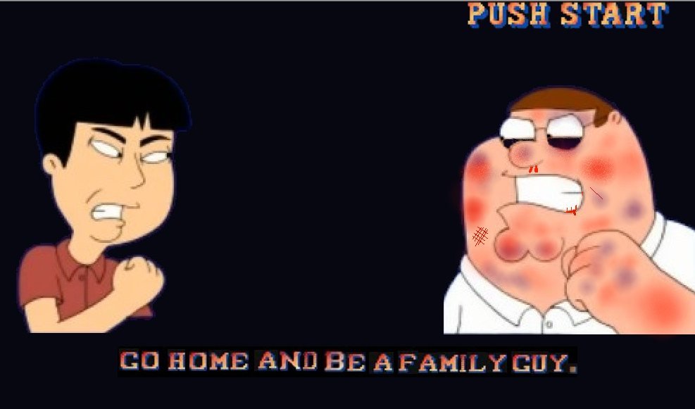 shebakoby's tweet photo. Missed Opportunity with that episode of Family Guy where Peter lost a Street Fighter II - style fight to Mr. Washee Washee.  They needed this screen! https://t.co/9NHju16lMY