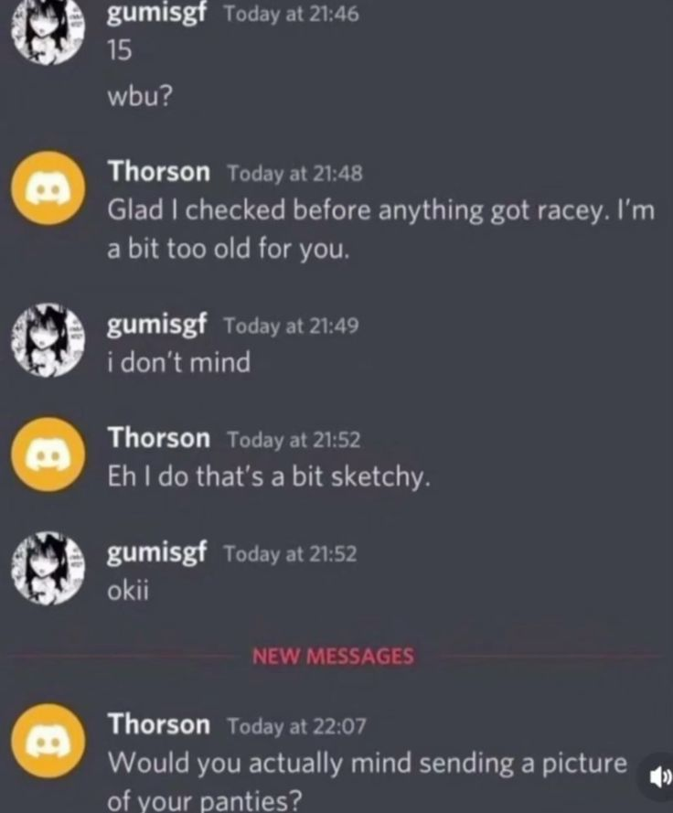 Discord Messages With Threatening Auras tweet media