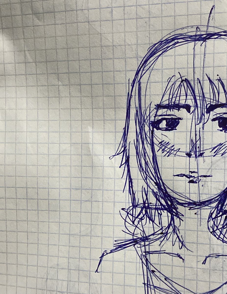 Extraño tanto a castiel q me puse a hacer un boceto de rápido mientras pensaba en el…..