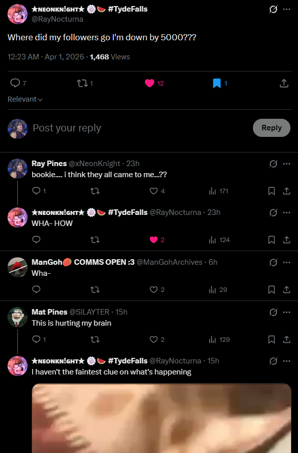 xNeonKnight's tweet image. Hehehe we got some of y'all!! Happy April Fools day! (its ok we confused ourselves too LMAO) #aprilfools @RayNocturna