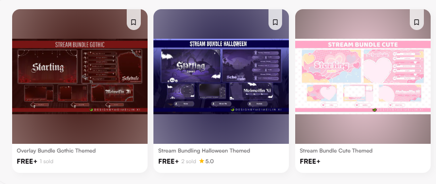 hey streamers 😋

i made some FREE streaming bundle assets for you 🥰
so your stream can finally match your aesthetic

go grab it before you forget (24H Only)😬

#Vgencomm #VtuberAsset #Streaming