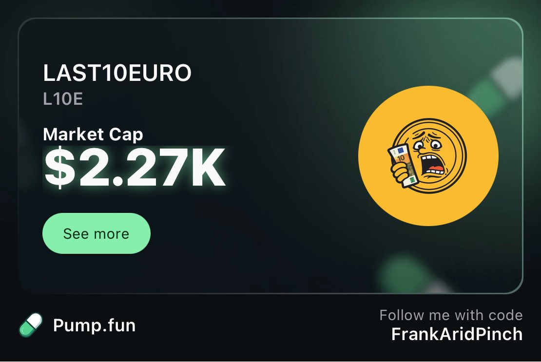 ytomasosrs's tweet photo. https://t.co/fiwaSxgrVu everyone has that moment

last 10€ left

what do you do?

$L10E https://t.co/OT02OHWyfQ