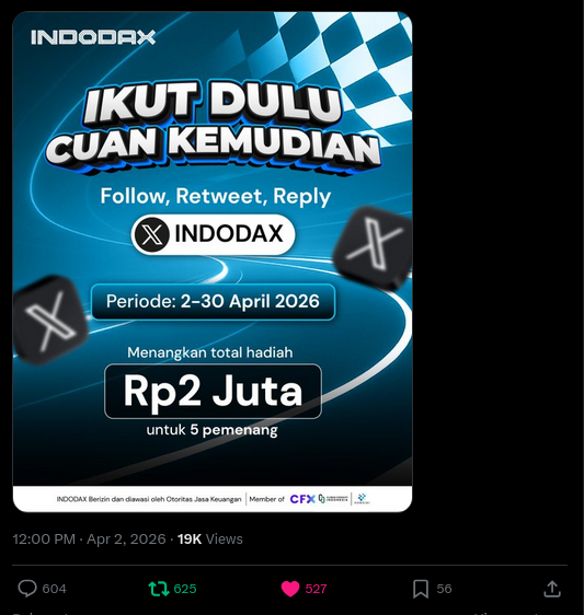 AaJahat's tweet photo. @indodax done https://t.co/ugow8wFvOL