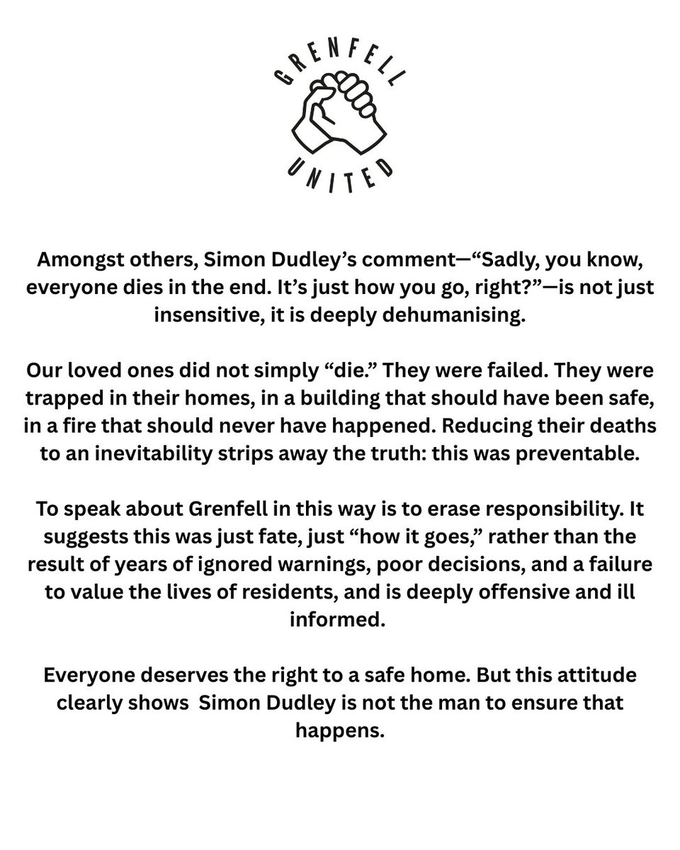 Grenfell United tweet media