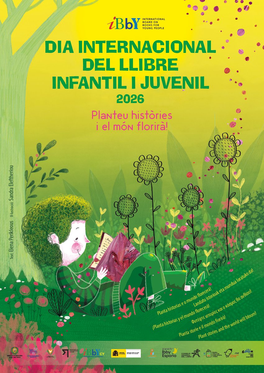 PublAMontserrat's tweet photo. Feliç Dia Internacional del Llibre Infantil i Juvenil 2026📚✨
Enguany, la secció de Xipre d’IBBY ens convida a reflexionar amb el lema “Planteu històries i el món florirà”🌻.
Quina història plantaràs avui?🌱
#DILLIJ2026 #Lectura #LiteraturaInfantil #IBBY https://t.co/fRhaTY81Pg