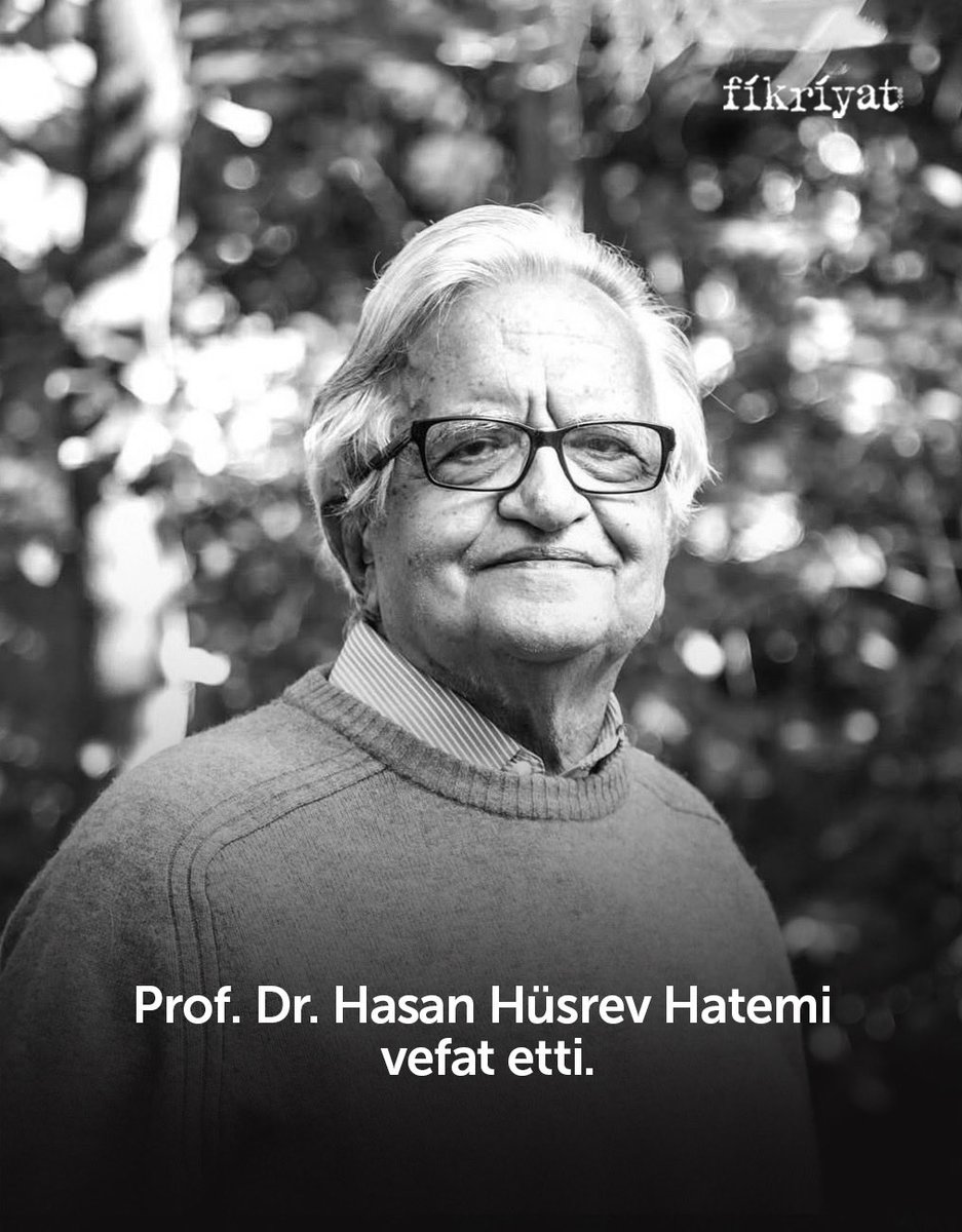 fikriyatcom's tweet photo. "Babalar paltolardır; siyah, gri, lacivert/ Her pederin pederi kendi yüreğine dert"

Prof. Dr. Hüsrev Hatemi vefat etti. Mekanı cennet olsun. Onu hep hatırlayacağız🌹 https://t.co/OX3ztErKbV