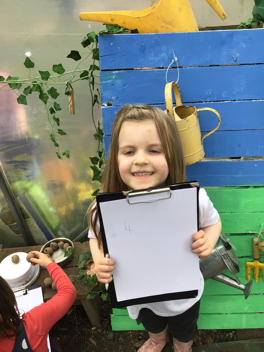 InchturePrimary's tweet image. Nursery children have been learning about how to grow potatoes with a focus on numeracy. #TeamInchture #curiosity
step 1: chit the potatoes
step 2: measure the size of the sprout
step 3: weigh the potatoes 
step 4: plant 2 lots of potatoes in order to make comparisons #Article31