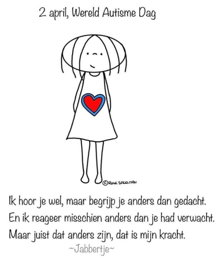 Vandaag is het Wereld Autisme Dag 💙 
Laten we luisteren zonder oordeel, begrip tonen en ruimte maken voor ieders unieke manier van zijn en samen bouwen we aan een inclusieve wereld. #WereldAutismeDag