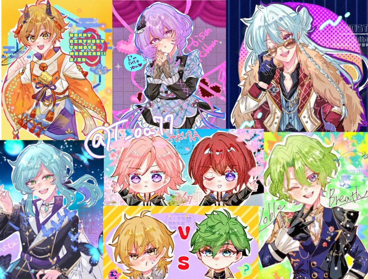 アンデPﾌｼﾞｮｼ！にょたもすき！繋がって終わりではなくてなにかしら絡める方と繋がれたら嬉しいです〜！✨気になる方は無言お迎えいきます！💪地雷少なめです仲良くしてください💜😚（一応プロカあり）
#あんスタ絵描きさんと繋がりたい