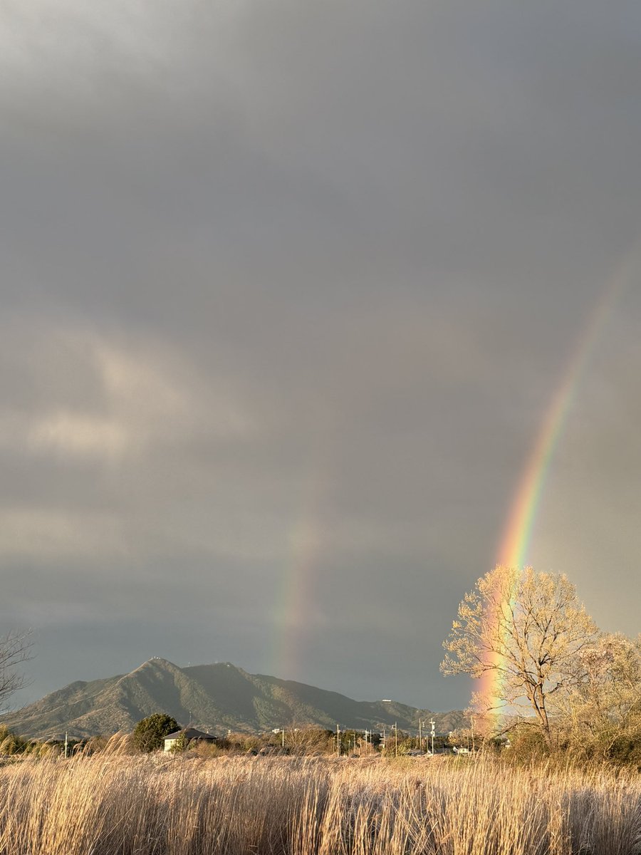 shuhei601's tweet photo. 筑波山と虹🌈

#つくば市
#虹 https://t.co/RVJf9AYC8E