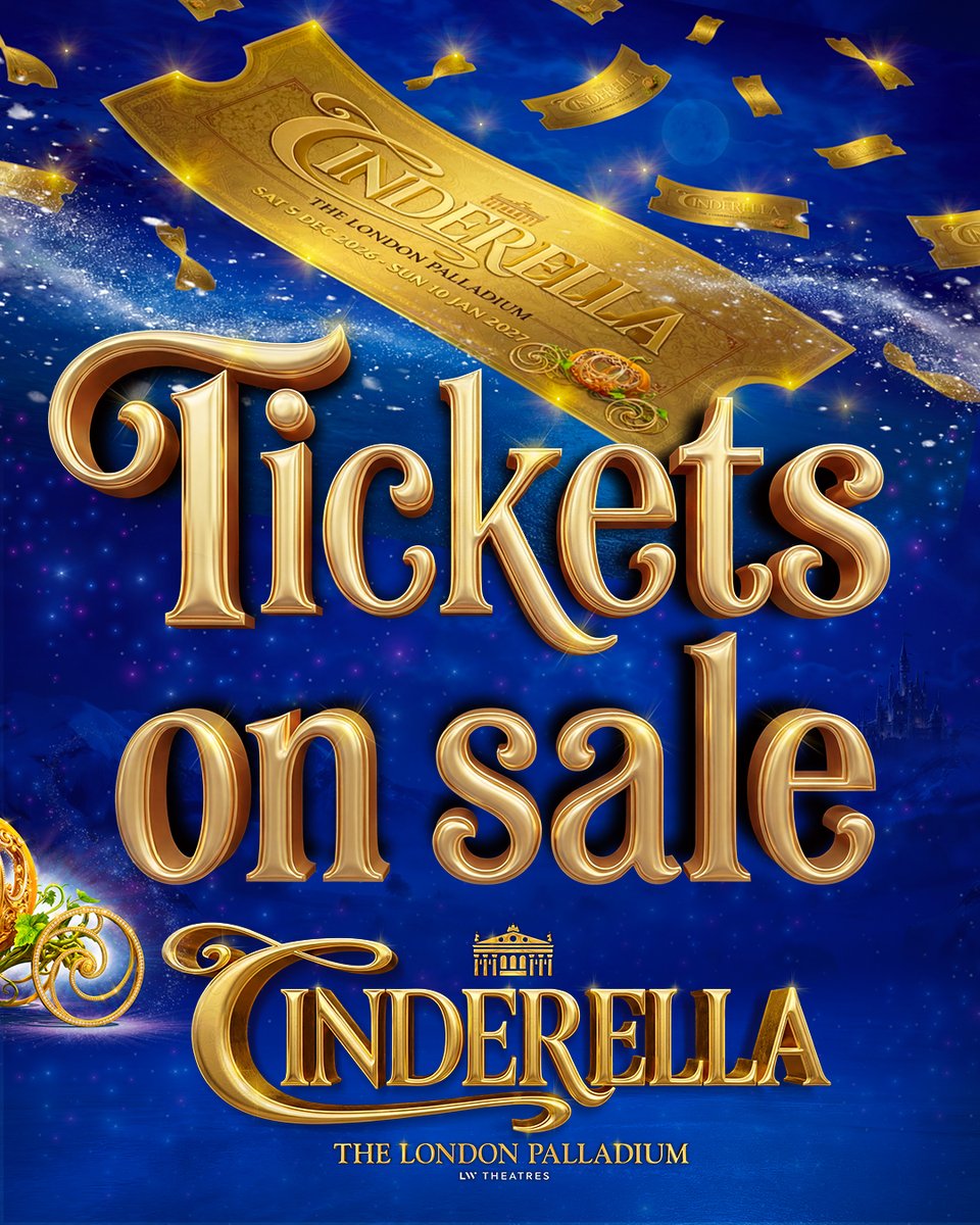 PalladiumPanto's tweet photo. The wait is over… don't miss your carriage to the ball💫💖 

Tickets for Cinderella are now ON SALE!

🎟️ https://t.co/pRP1mQB0kK https://t.co/qmpJEuyqZ1