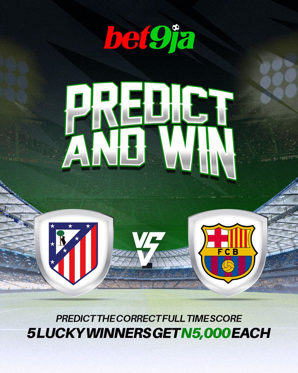 Bet9ja: The home of #betBOOM! 💣 tweet media