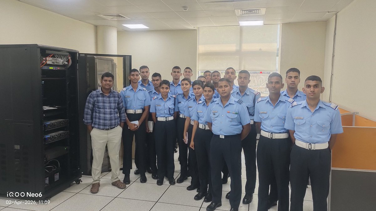 ASKtweets22's tweet photo. From sensors to servers, and METAR to safe landings. 🛬 Proud to brief the IAF’s newest trainees on the tech that monitors our atmosphere. 🛰️🌬️ #AviationMet #IAF #WeatherOfficer https://t.co/qImUok1AcO
