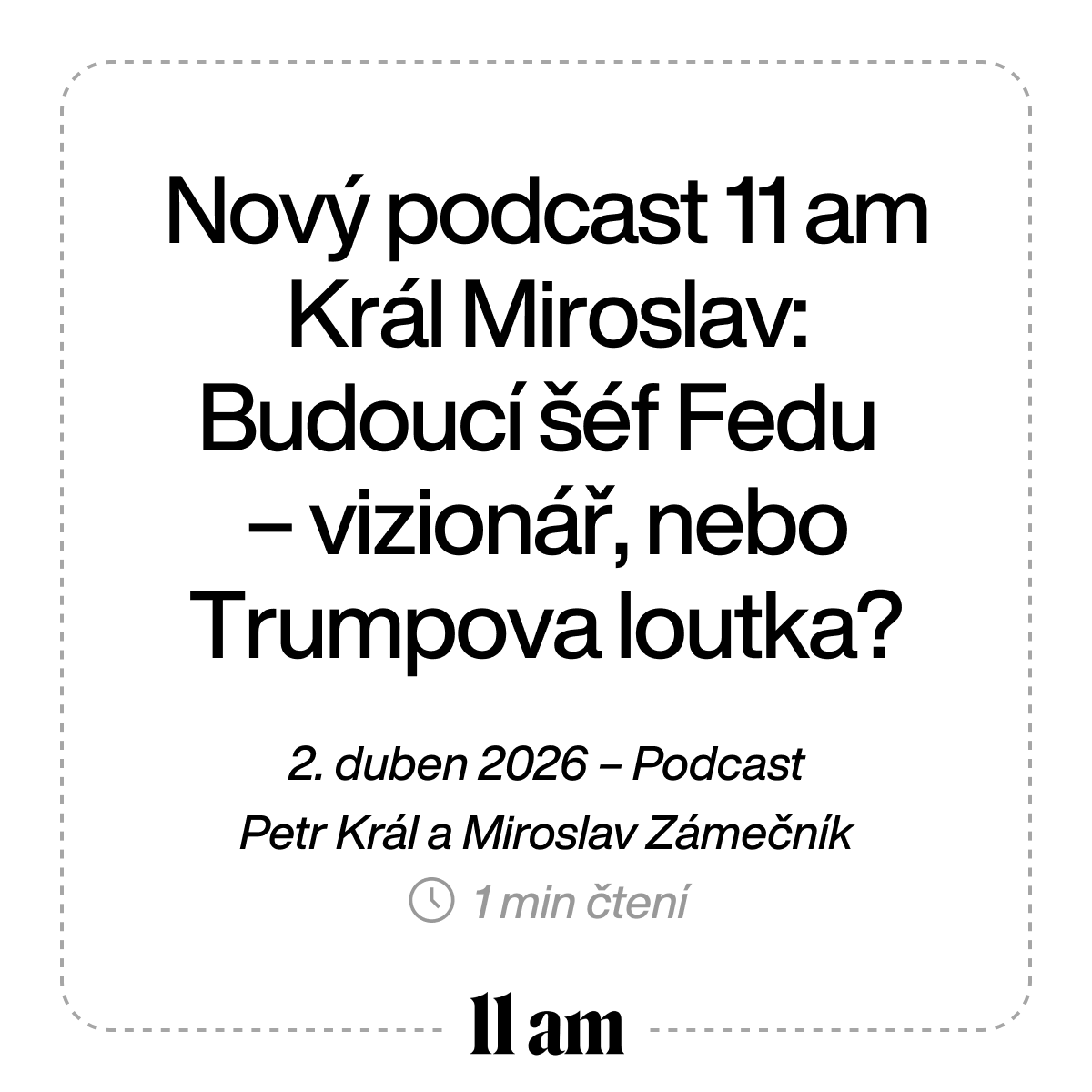 11am - Newsletter pro klíčová rozhodnutí tweet media