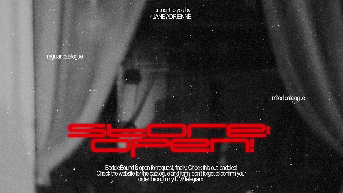 𝖩͟𝖺͟𝗇͟𝖾͟, open! tweet media