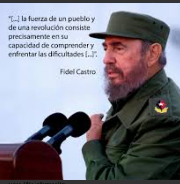 La fuerza de un pueblo y de una Revolución consiste precisamente en su capacidad de comprender y enfrentar las dificultades.
#EducaciónPrimeroDeEnero
#CubaEsRevolución 
#Latir