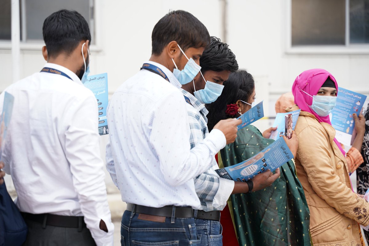IOM_Jordan's tweet photo. Highlights from a field visit by a mobile X-ray van in Irbid 🩺Over 150 migrant garment workers were screened for TB and received educational brochures.

📢@mohgovjordan, #IOMJordan, &amp; @GlobalFund continue working to prevent TB &amp; strengthen public health in Jordan. https://t.co/6xRTw4SUrk