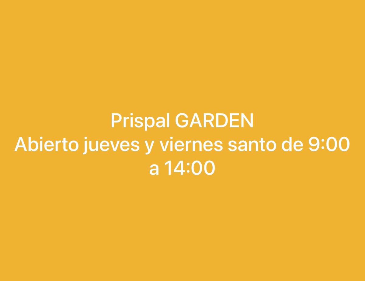 Les informamos del horario de nuestros Viveros en estos días.
