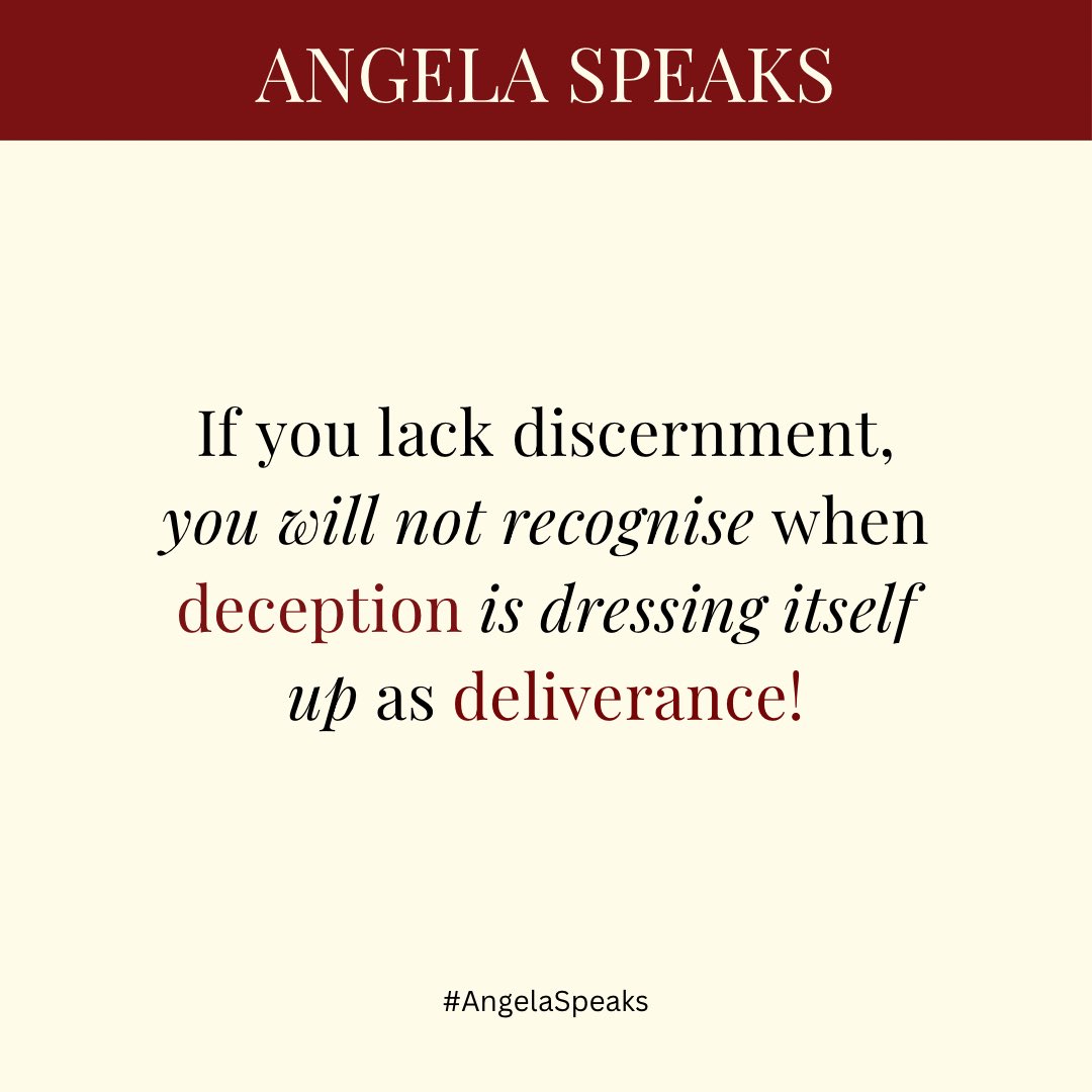 Stay sharp - Manipulation often arrives dressed as your answer! #AngelaSpeaks