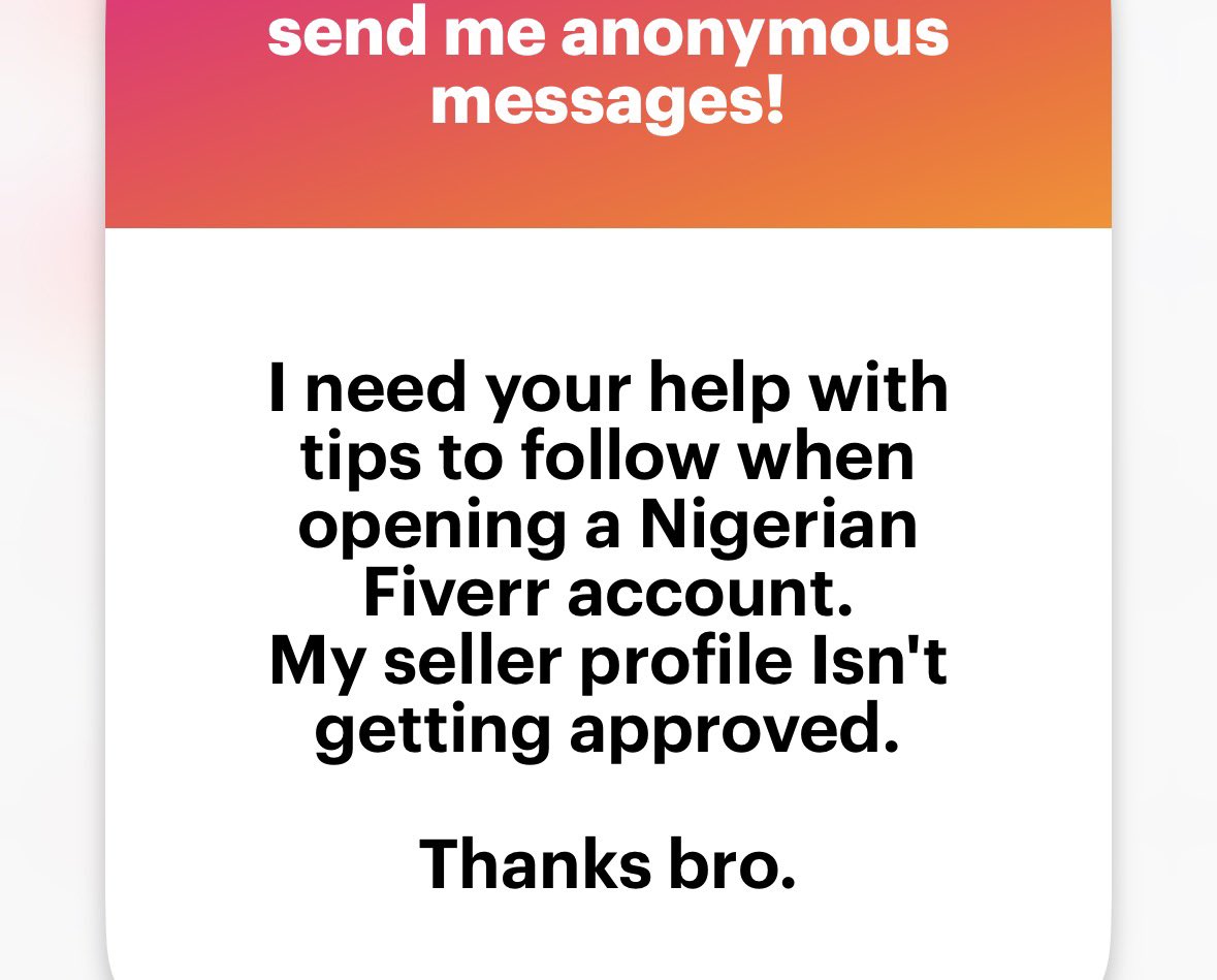 Use brave browser 

Install Cloaq extension 
Install Web RTc extension 
Install Ghistery Ads blocker extension 

Switch region to Nigeria and proceed to create the account. The process should be under 20 minutes