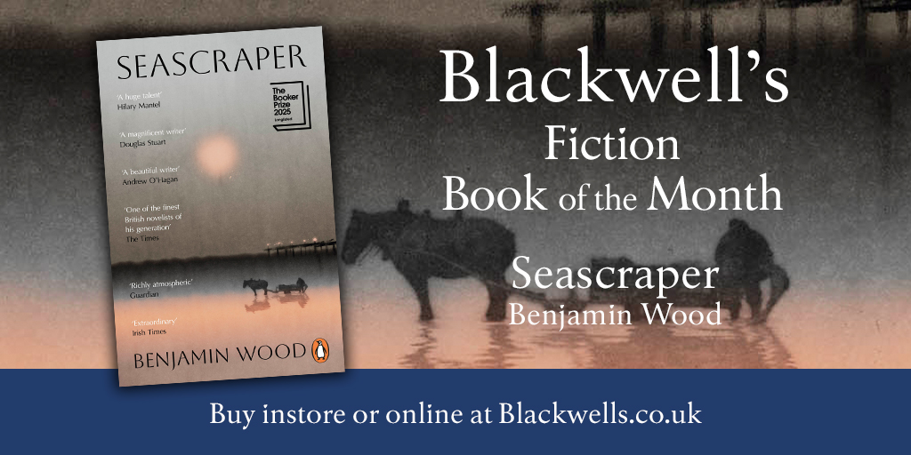 VikingBooksUK's tweet photo. We’re thrilled to share that Seascraper by Benjamin Wood has been named @blackwellbooks April Book of the Month 📚✨
Pick up your copy this April and discover why everyone’s talking about it.
#Seascraper #BenjaminWood #BookOfTheMonth #Blackwells https://t.co/4mAbNfQjvy