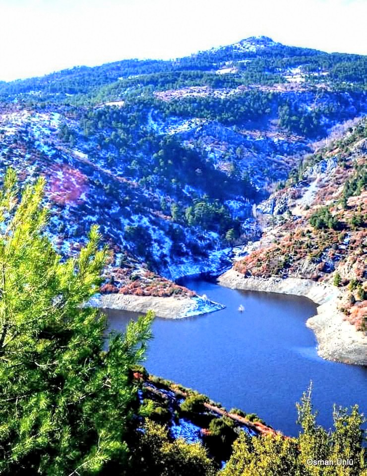 Beylerli baraj gölü Çardak Denizli