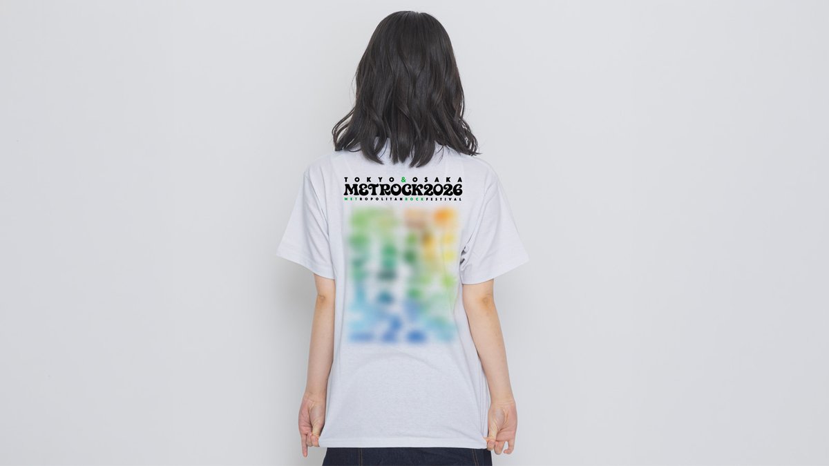 ⋱🛍️#メトロック グッズ情報🤩⋰ ⚫️オフィシャルTシャツ⚪️ 定番