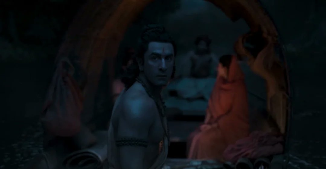 ajbitus's tweet photo. Peak detailing here!!!  

This is a bit meta. But, notice here that only dialogue is given by the OG, Arun Govil Sir, saying, "Raam".  

It was superb. Whoever planned this...👏📷 👏

#Ramayana #HanumanJayanti @WorldOfRamayana https://t.co/3RXzDdDqqK
