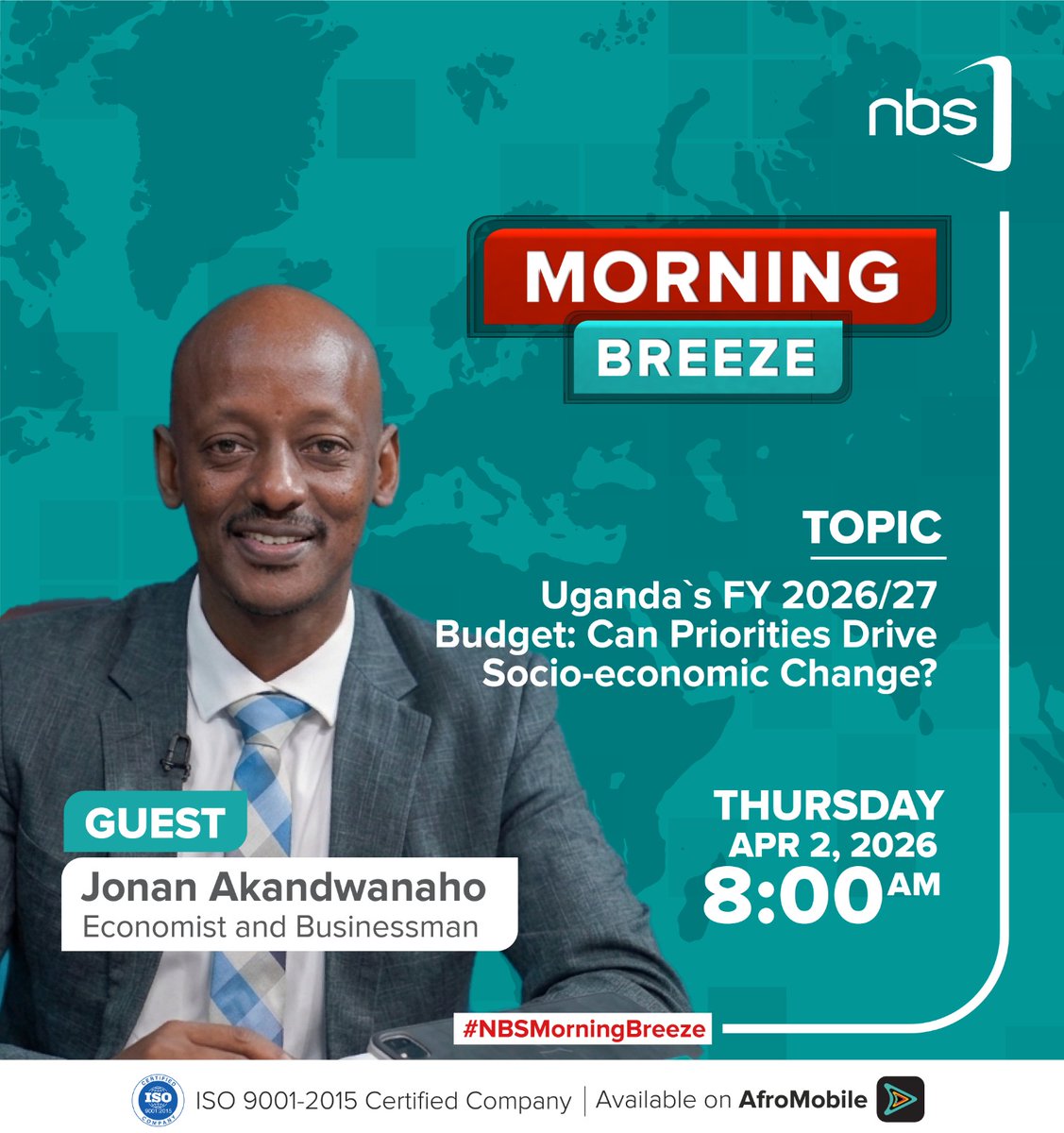 Can priorities drive a Socio-economic change in Uganda? Follow the conversation on <a href="/nbstv/">NBS Television</a> <a href="/afromobileug/">AfroMobile</a> with <a href="/DaltonKaweesa/">Dalton Kaweesa</a> #NBSUpdate #NBSMorningBreeze