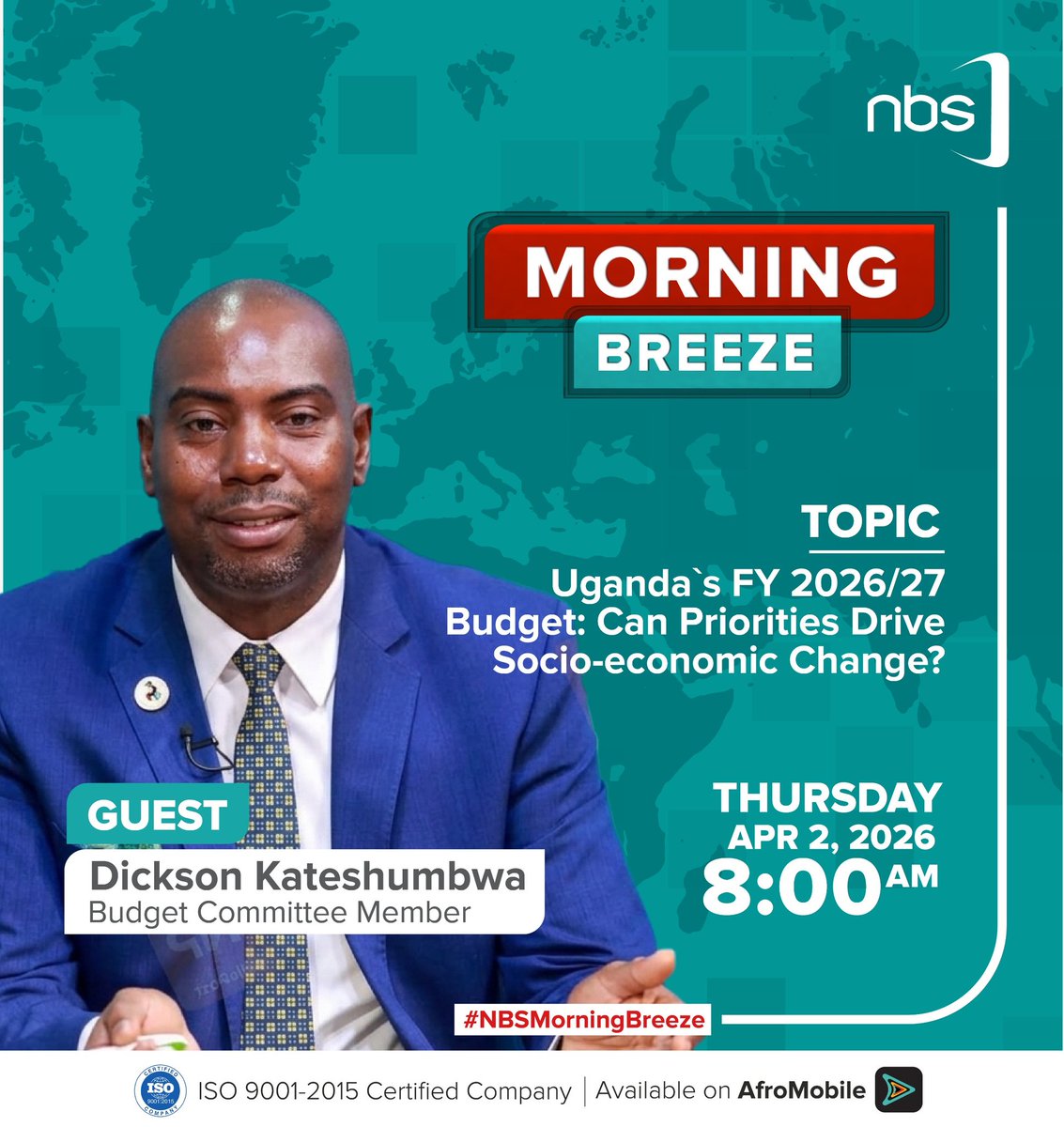 WagumaAggrey's tweet photo. Can priorities drive a Socio-economic change in Uganda? Follow the conversation on @nbstv @afromobileug with @DaltonKaweesa #NBSUpdate #NBSMorningBreeze https://t.co/ej5p0i39y0